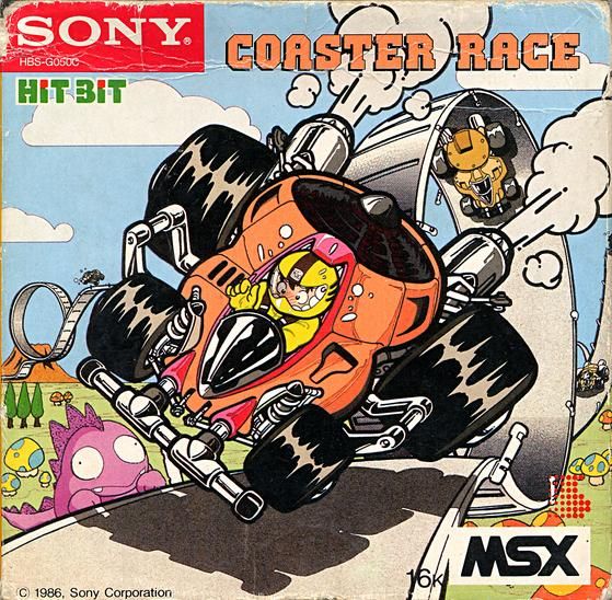 Coaster Race box art for MSX